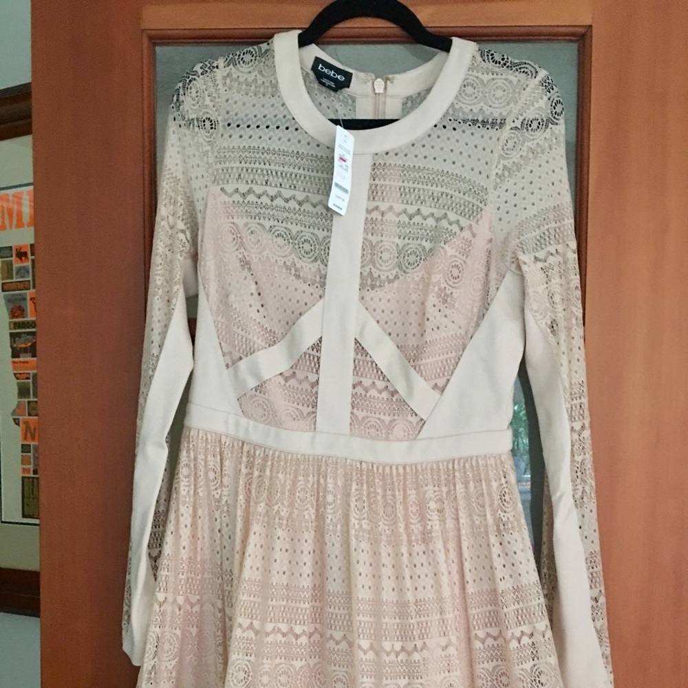 Lovely blush NWT Bebe Dress